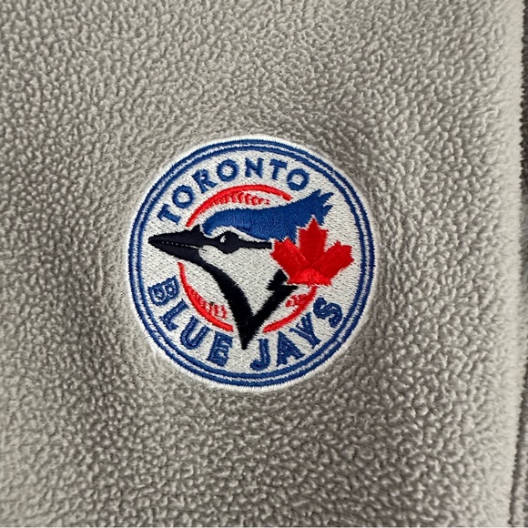 Blue Jays Fleece 1/4 Zip Sweater, men’s size M, stitched logo - Picture 3 of 10